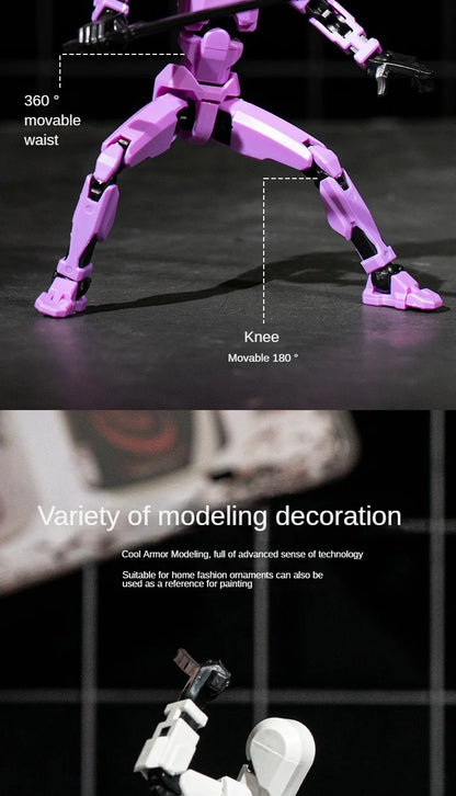 Multi-Jointed Movable Robot 3D Printed Mannequin Toy 13 Action Figure Full Body Movable Robot Toys Gifts For Children