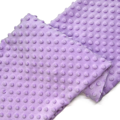Minky Dot Fabric For Baby Comfort Blankets 1mm Pile Length Polyester Single Sided Swaddle Baby Crying Comfort Plush Fabric