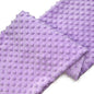 Minky Dot Fabric For Baby Comfort Blankets 1mm Pile Length Polyester Single Sided Swaddle Baby Crying Comfort Plush Fabric