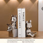 Modern  Ceramic Human Figure Bookends Sculpture Decor Book Holder For Nightstand TV Cabinet Wine Rack Office Desktop Home