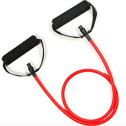 5 Levels Yoga Fitness Tensioner Resistance Band With Handles, Elastic TPE Straight Bar Yoga Pull Rope Fitness Exercise Tube Band