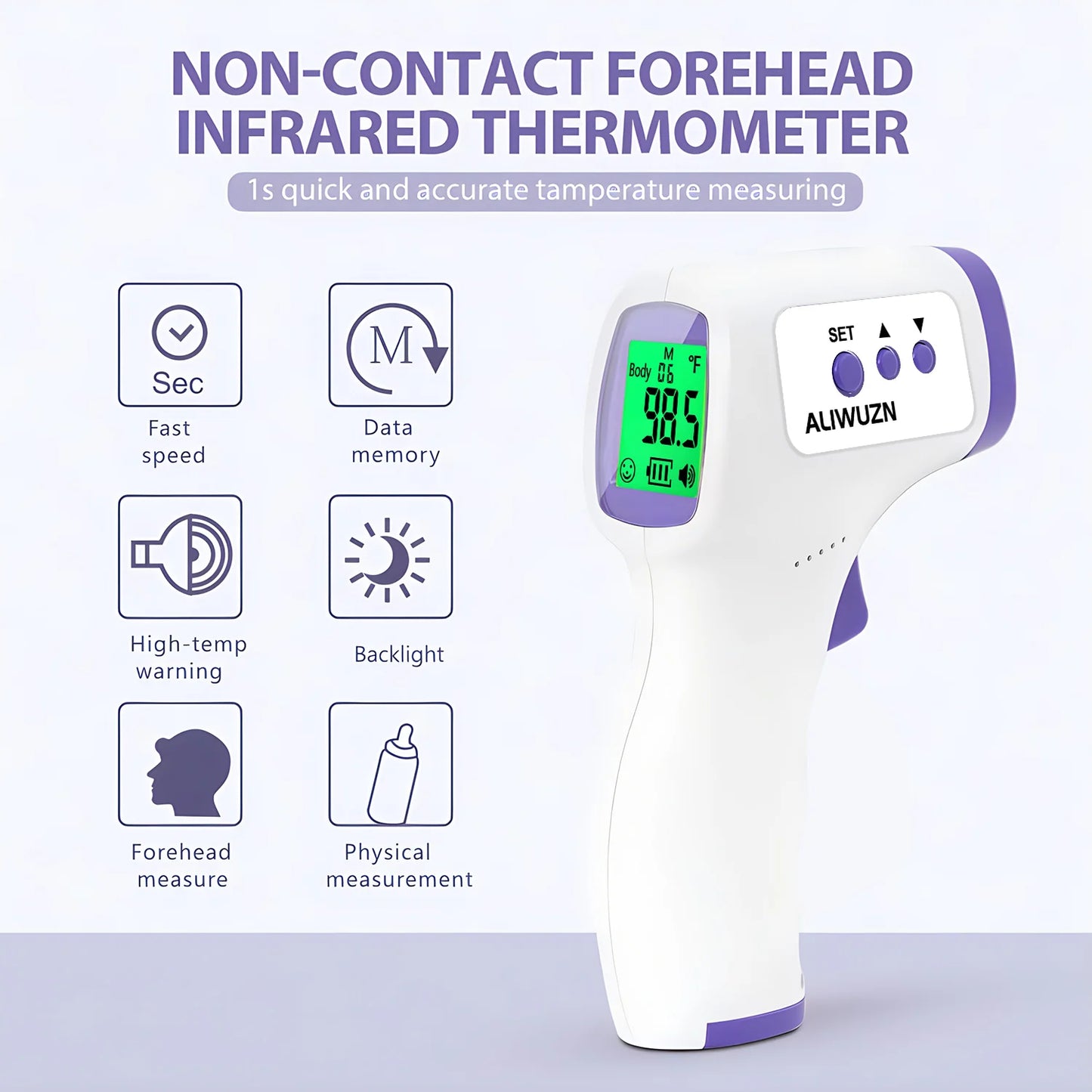 Medical Digital Infrared Thermometer Quick Temperature Measurement Medical Handheld Body Forehead Non-contact Thermometer