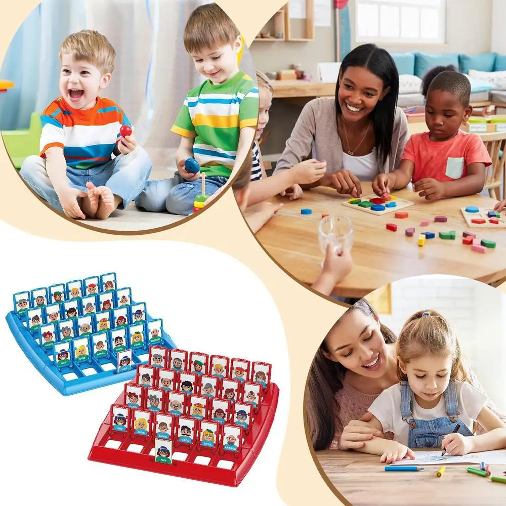 Guesses Who I Am Board Game Memory Logic Card Board Game Educational Guessing Board Toy for Family Party Gathering