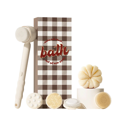 DOCO Electric Shower Brush Foot trimmer Multi functional Back Rubbing Massage Body Rubbing Towel Long handled Back Brushing Tool