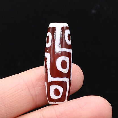 Natural Stone Bead Tibetans Divination Pattern Natural Agates Loose Bead for Women Making DIY Jewerly Necklace Gift 12x30mm