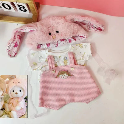 High Quality Handmade Teddy Bear Plush Toy Change Dress Cloth Girl Hug Cuddly Plushie Doll for Girlfriend Christmas Gift