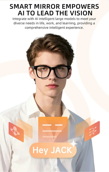 2026 New Smart Glasses Video Recording AI Dialogue Translation 800W HD Camera EIS Anti-Shake Shooting Smart Glasses Men Women