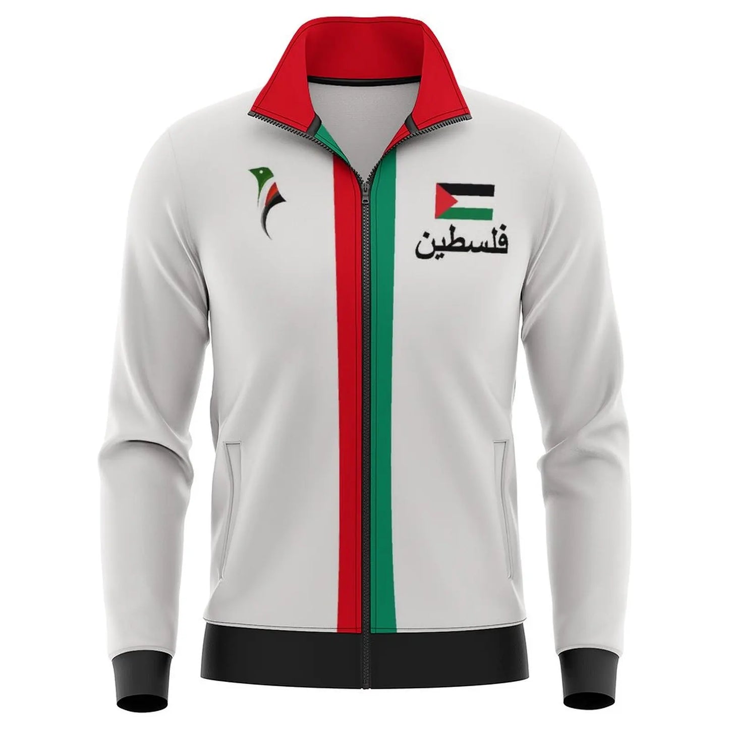 2025 New Palestine Football Zip Up Jacket Unisex Palestinian Jersey Jackets Kid's Outwear Gifts Wholesale Unisex Coat Tracksuit