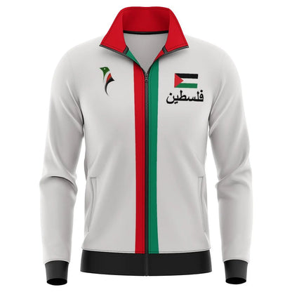 2025 New Palestine Football Zip Up Jacket Unisex Palestinian Jersey Jackets Kid's Outwear Gifts Wholesale Unisex Coat Tracksuit