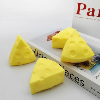Squeeze Toy Simulation Cheese Squeeze Toys Sticky Soft Decompressing Pinching Cheese Cute Slow Rebound Relief Relax Toys