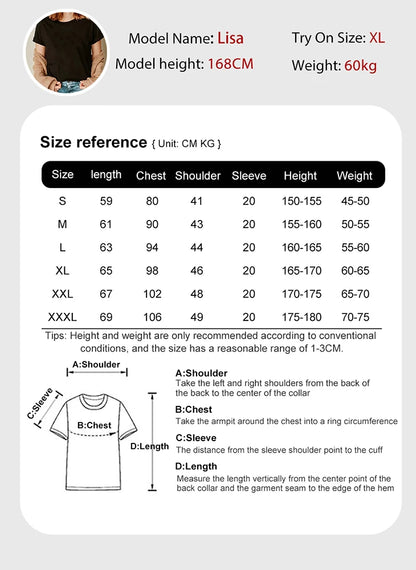 Custom DIY LOGO Women T-Shirt Summer Y2K Streetwear Comfortable Female Short Sleeves Crewneck Customized Pattern Tee Tops