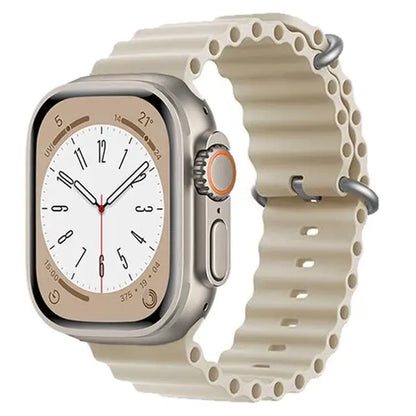 Ocean Strap for apple watch Band 44mm 40mm 45mm 41mm 49mm 46mm silicone correas bracelet iWatch series 7 5 6 3 se 8 Ultra 2 9 10
