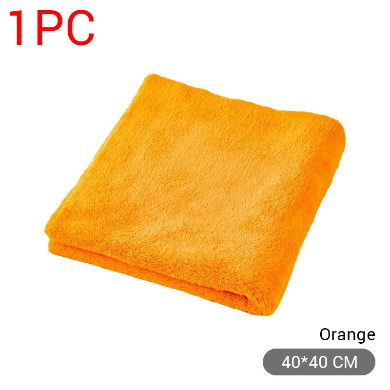 Microfiber Cleaning Towel 1/3/6/9pcs Micro Fiber Wash Towels Extra Soft for Car Home Cleaning Drying Cloth Car Wash Rags 40x40CM
