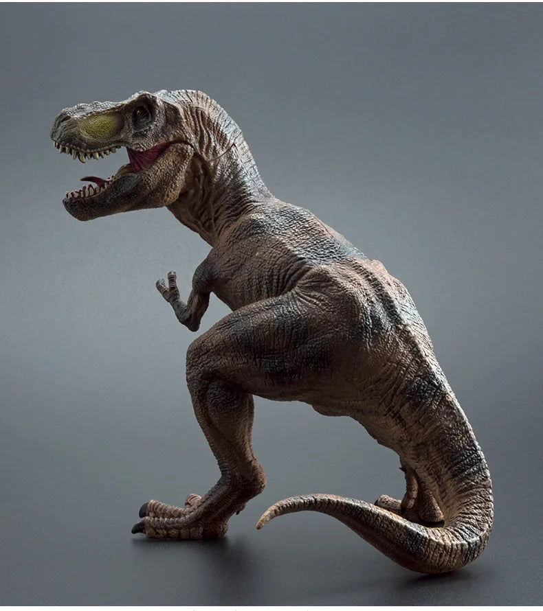 Large-Sized Tyrannosaurus Rex Dinosaur Model Realistic Solid Rubber Hand Puppet Jurassic Figurine - Decorative Gift for Kids And