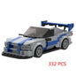 City Speed Racing Car Model Building Blocks DIY Bricks MOC Toy Classic Rally Sports Super Racer Vehicle Christmas gift technique