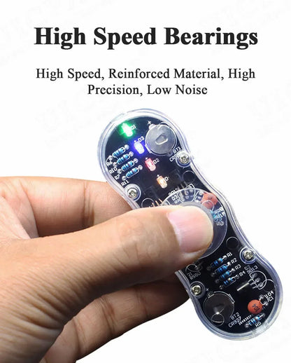 DIY LED Fidget Top Electronic Kit Soldering Project Practice Solder Assembly DIY Electronic Kit Component Colour Light