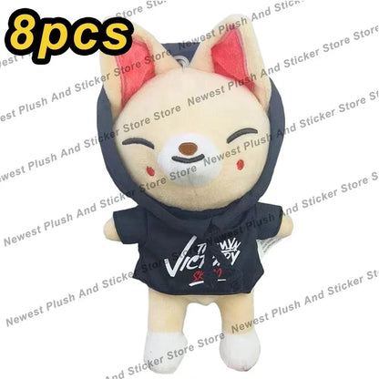 20cm 8pcs/Set Plush Toy Kawaii Skzoo Stray kids Plush Cartoon Stuffed Animal Doll Kawaii Companion Toys Room Decor Gift