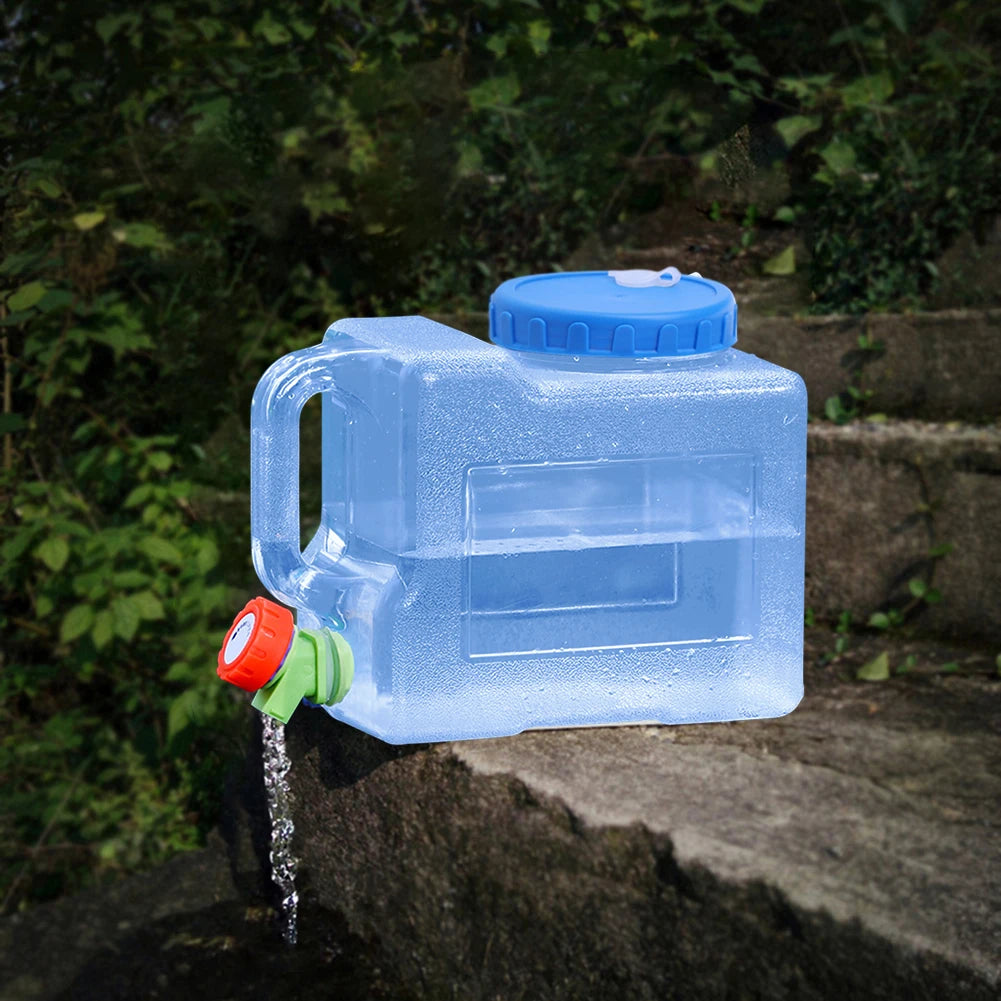 15-3L Portable Water Container with Spigot Water Storage Carrier Water Storage Container for Outdoor Camping Picnic Water Bottle