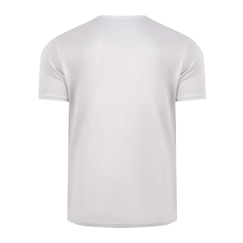 1/2-Piece Men's Summer Black And White Solid Color Quick Drying Sports Short Sleeved Loose And Breathable Sports Running Trend