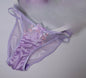 MOYISU Girls French Bra Thin Triangle Cup Purple Embroidery Light Luxury Silk Sexy Pure Desire Lace Underwear Set
