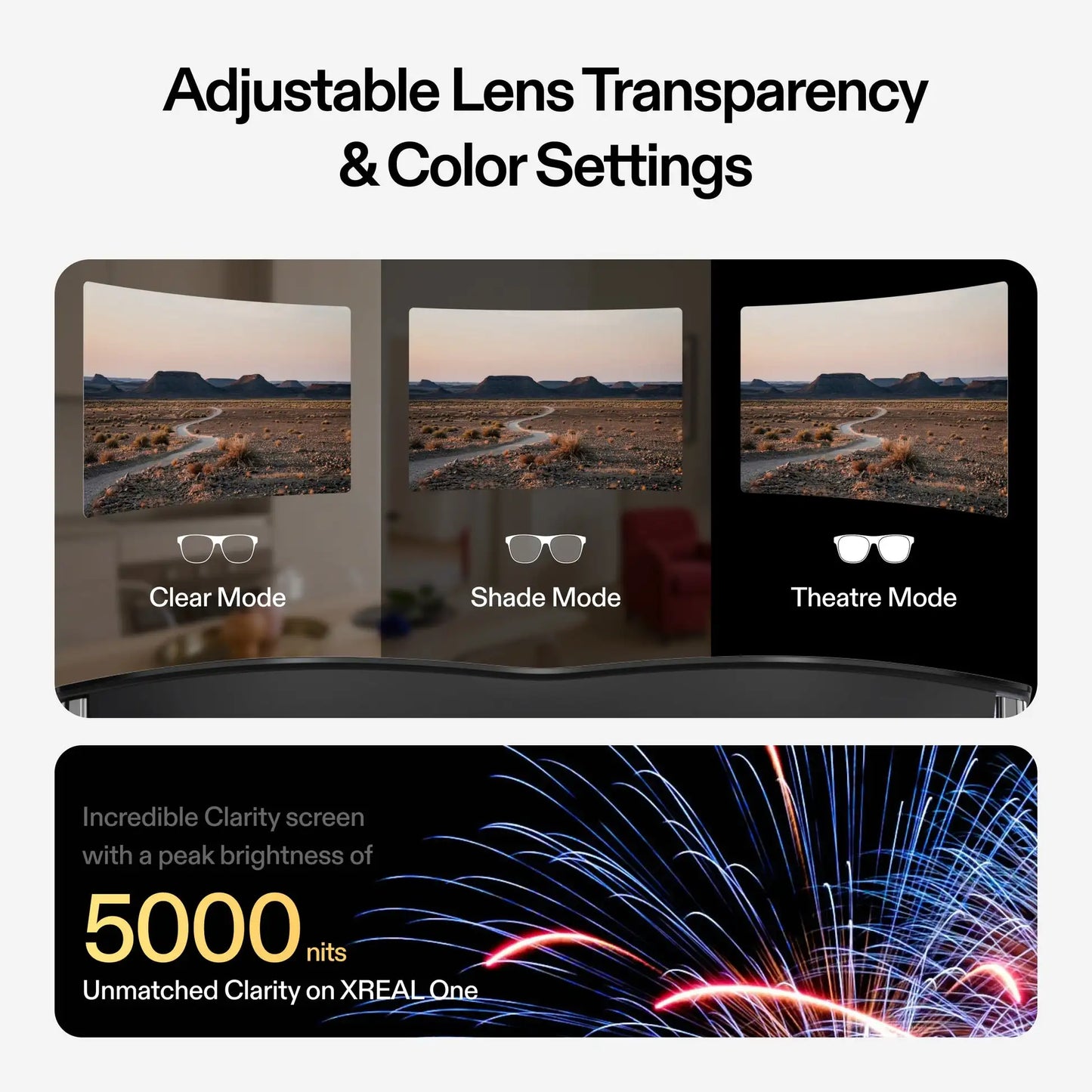 XREAL One AR Smart Glasses 477" HD Screen 3DoF Space Hovering 3D Real Glasses For iPhone Mac Switch PS5 Game Private Cinema new