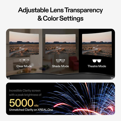XREAL One AR Smart Glasses 477" HD Screen 3DoF Space Hovering 3D Real Glasses For iPhone Mac Switch PS5 Game Private Cinema new
