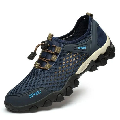 Breathable Mesh Summer Men Platform Sneakers Lightweight Casual Loafers Shoes for Running Tennis Hiking Outdoor Daily Wear