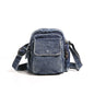 Denim Messenger Bags Women 100% Cotton Crossbody Bags Men More Cloth Shoulder Bags Washed Canvas Flap Packages Travel Purse
