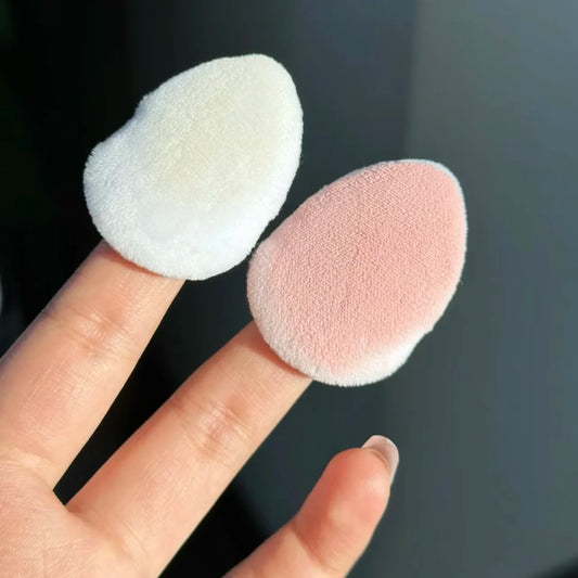 Flower Knows Mini Finger Powder Puff  For Eye & Corner Super Soft Sponge Cotton Blender Foundation Mix 2 Pc/Pack Makeup
