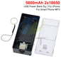 2X 18650 USB Power Bank Battery Charger Case DIY Box For iPhone For Smart Phone MP3 Electronic Mobile Charging QIY25 D3S