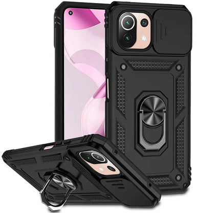 For Xiaomi Mi 11 Lite Case Magnetic Holder Ring Armor Shockproof Funda For Mi11 Lite 5G NE Mi 11 Light 11Lite Lesn Protect Cover
