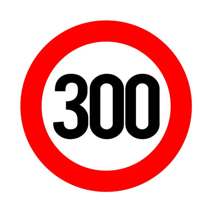 A0202# Speed Limit (110/120/150/160/200/300 km), Ø 16 cm Self-adhesive Decal Car Sticker Waterproof Auto Decors