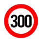 A0202# Speed Limit (110/120/150/160/200/300 km), Ø 16 cm Self-adhesive Decal Car Sticker Waterproof Auto Decors
