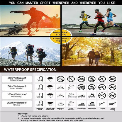MAYZHISU Men's Sports Watch Waterproof LED Digital Wristwatches Stopwatch Alarm Clock Luminous Sport Watches for Man Teens