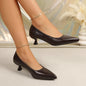 Women's Cow Leather Pointed Toe Slip-on Pumps High Quality Soft Comfortable Elegant Ladies Thin High Heel Slim Dress Shoes