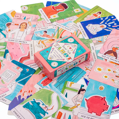 78pcs Real Talk Tarot Deck + PDF Guidebook 10.3*6cm Divination Game Family Friends Party Collectibles