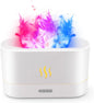 Aroma diffuser Air humidifier Ultrasonic cold mist atomizer Led essential oil simulation seven color flame lamp diffuser bedroom