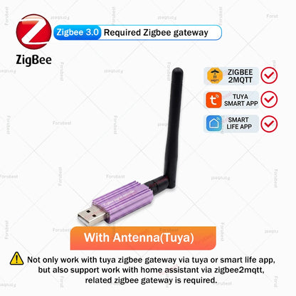Zigbee Range Extender USB Signal Repeater High-gain Extend Zigbee Cover Range Detachable Antenna For Tuya Smart Life APP /Z2M HA