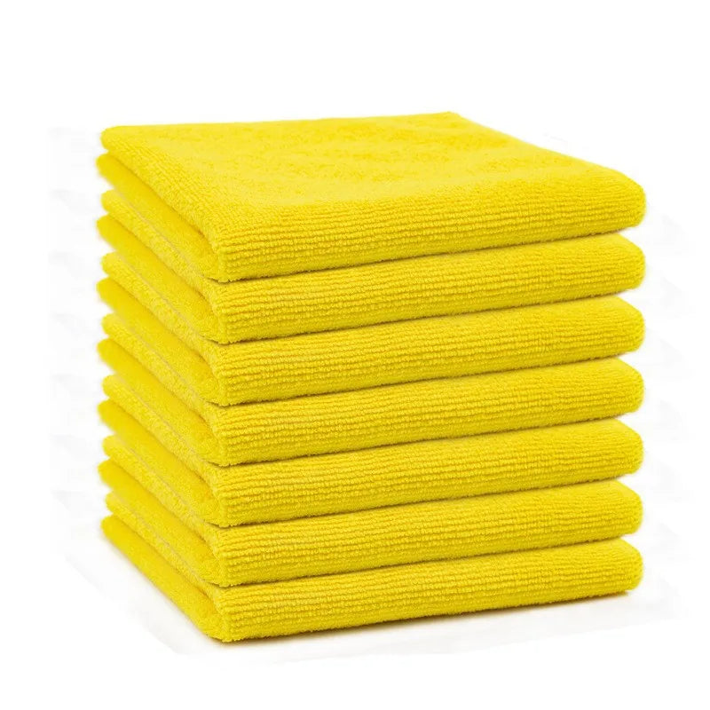 1/5/10/20pcs Kitchen Towel, Ultra-fine Fiber Light Gray Cleaning Cloth Set, Absorbent, Soft and Stain-removing Cloth Wholesale