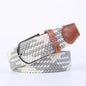 Women Casual Knitted Elastic Belt Pin Buckle Webbing Strap Woven Canvas Braided Stretch  - Belts for Men