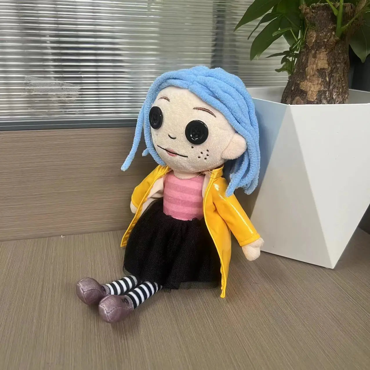 28cm Coraline Plush Stuff Cartoon Figure Kawaii Doll Soft Pillow Ugly Kids Cute Collectible Dolls Decoration Toys Birthday Gifts