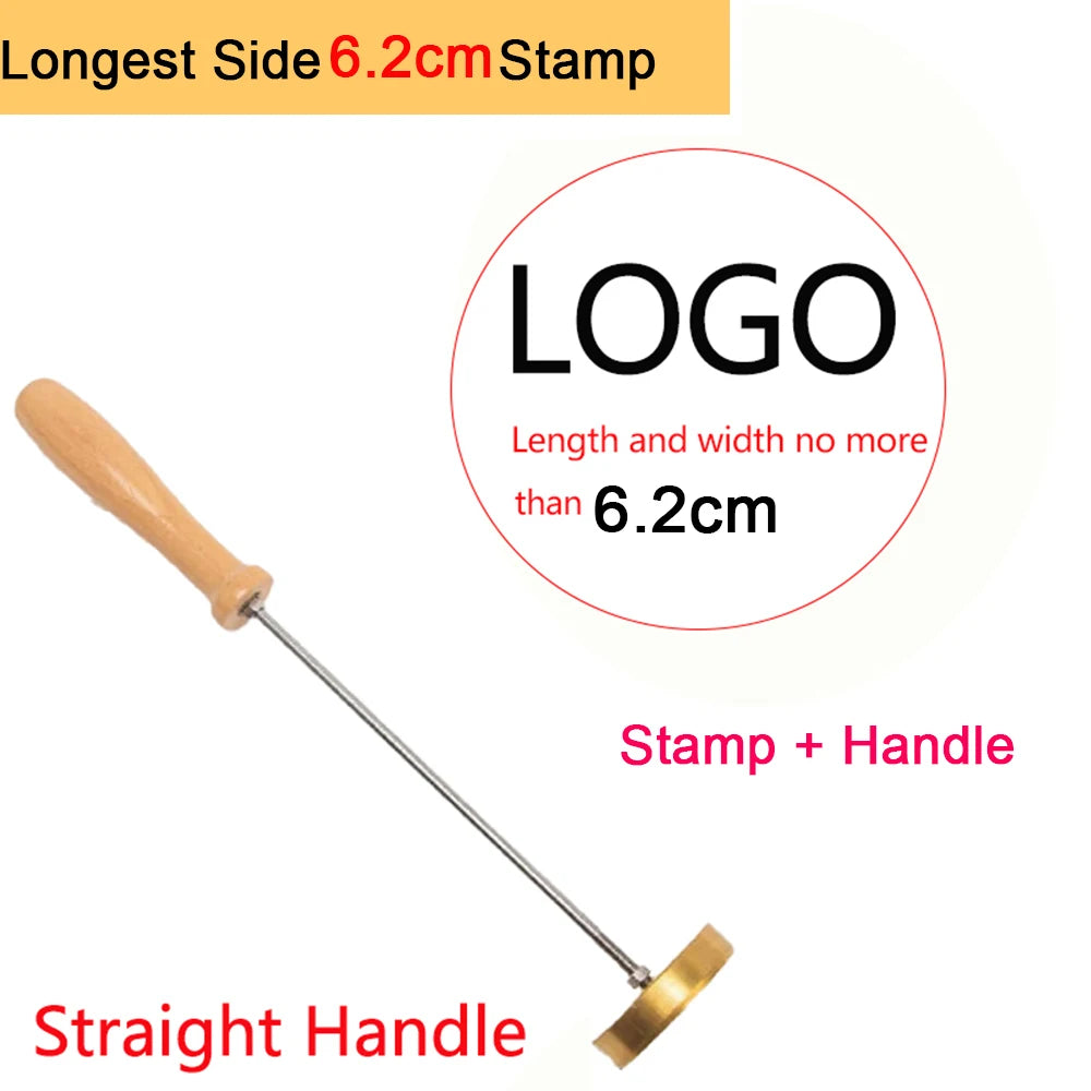M8 Custom Logo Metal Branding Iron Personalized Burning Stamp Wood Leather Meat, Handcrafted Design Weddings & Personalized Gift