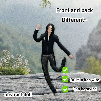 Michael Jackson Doll Flexible Movable Joint Toy Built In Wire Frame Can Pose Shaped Supporting Doll Abstract Pop Gift Room Decor