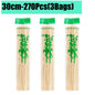 90-1350Pcs Bamboo Wooden BBQ Skewers Sticks Disposable 15/20/25/30cm for Grilling, Fruit, Kabob,BBQ, Barbecue, Camping, Outdoor