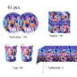 Demon Hunting Team Disposable Tableware Tablecloth Gift Bag Birthday Party Decoration Supply Classroom Reward Prize Fun Toy Gift