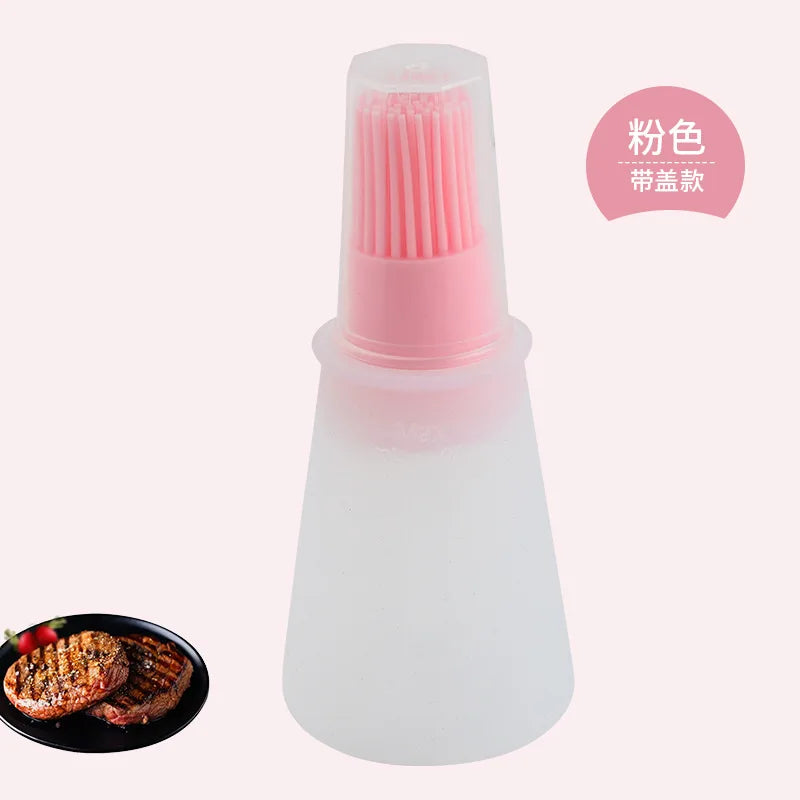 Kitchen Silicone Oil Bottle Oil Brush Baking Barbecue Grill Oil Brush Dispenser Pastry Steak Oil Brushes Kitchen Baking BBQ Tool