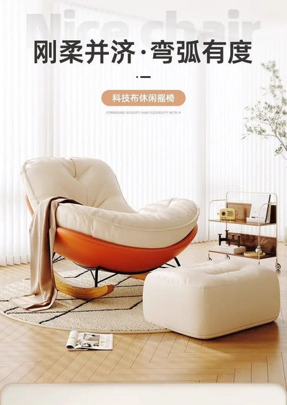 PYJ recliner household lazy sofa chair single living room balcony simple and comfortable leisure chair
