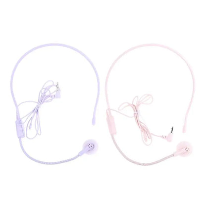 1Pc Wired 3.5mm Plug Guide Lecture Speech Headset Mic Portable Head-mounted Headset Microphone For Teaching Meeting