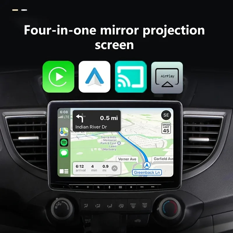 4in1 Wireless CarPlay Dongle Wireless Android Auto Adapter AI Smart Box Car Intelligent Systems For Car With Wired CarPlay