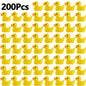 100/200 Pcs Luminous Mini Duck Tiny Resin Duck Little Duck Figurines Bulk for Dollhouse Ornament Micro Garden DIY Crafts Decor
